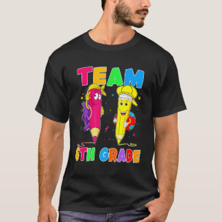 Camiseta De Vuelta Al Equipo Escolar Funn Estudiante De 6º