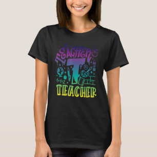 Camiseta De Vuelta Al Estilo De Graffiti Escolar Para La Vi