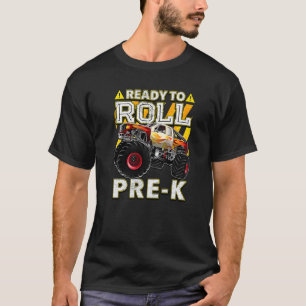 Camiseta De Vuelta Al Monstruo Escolar Preparado Para Rodar