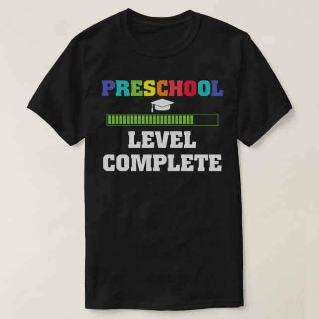 Camiseta De vuelta al nivel de educación preescolar complet (Diseño del anverso)