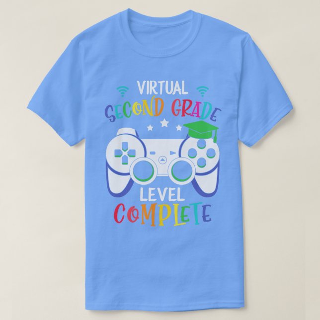 Camiseta De vuelta al nivel de segundo grado virtual-escola (Diseño del anverso)