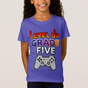 Camiseta De vuelta al nivel escolar hasta quinto grado
