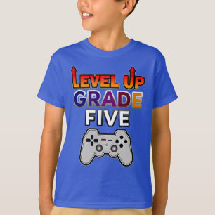Camiseta De vuelta al nivel escolar hasta quinto grado