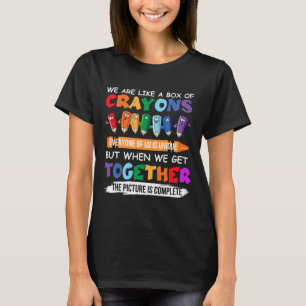 Camiseta De Vuelta Al Profesor De La Escuela Somos Como Una