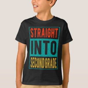 Camiseta De vuelta al segundo grado de la escuela