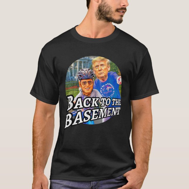 Camiseta De vuelta al sótano Biden Trump Patriot R (Anverso)
