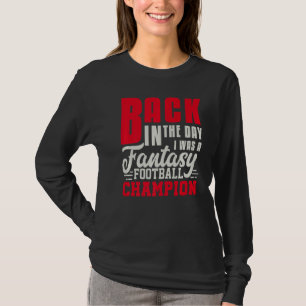Camiseta De vuelta en el día Fantasy Football Champion Draf