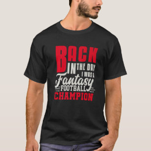 Camiseta De vuelta en el día Fantasy Football Champion Draf