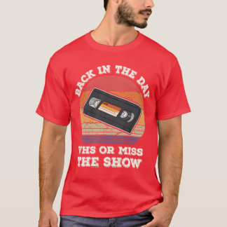 Camiseta De Vuelta En El Día VHS O Mostrar Misshe 80s 90s R