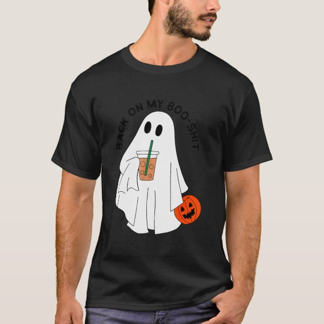 Camiseta De Vuelta En Mi Graciosa Charla De Fantasma Boo Ha (Anverso)