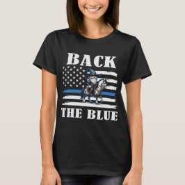 Camiseta De Vuelta La Policía Montada Del Gnome Azul