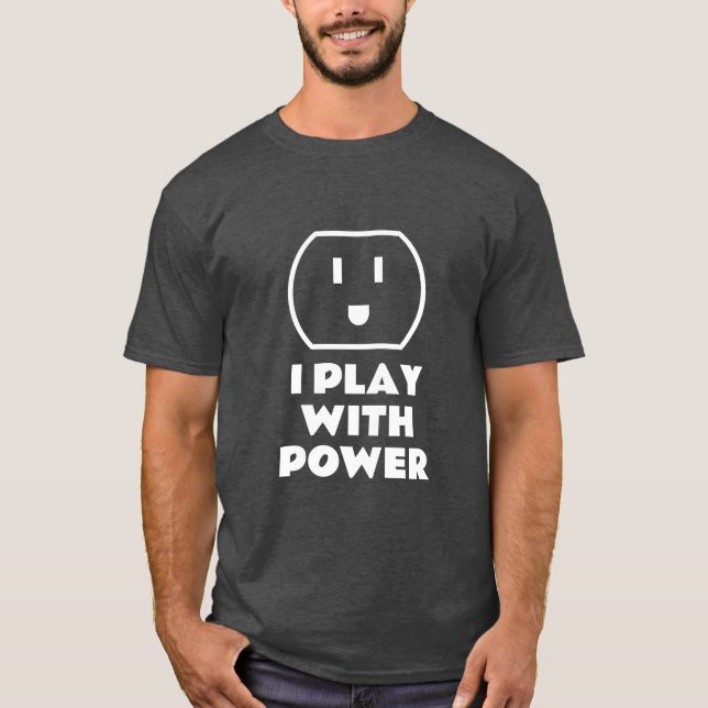 Camiseta de Wall Socket feliz para electricistas (Anverso)