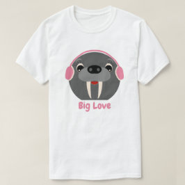Camiseta de Walrus ‘Big Love’ de animal lindo