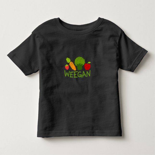 Camiseta de Weegan del niño - oscuridad (Anverso)