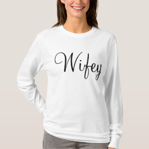 Camiseta de Wifey de la luna de miel