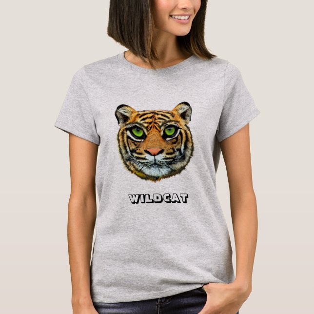 Camiseta de Wildcat y caligrafía (Anverso)