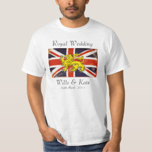 Camiseta de Wills & Kate Royal Boda (básica)