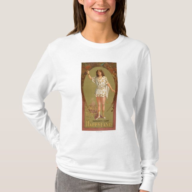 Camiseta De Wolf Hopper en poster del teatro de Happyland (Anverso)
