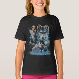 Camiseta de Wolf Pack para niños - Brillo en la hu