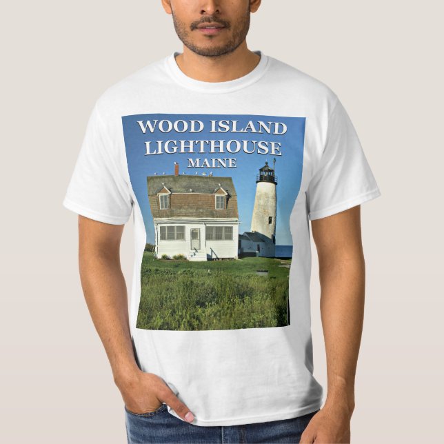 Camiseta de Wood Island Lighthouse, Maine (Anverso)
