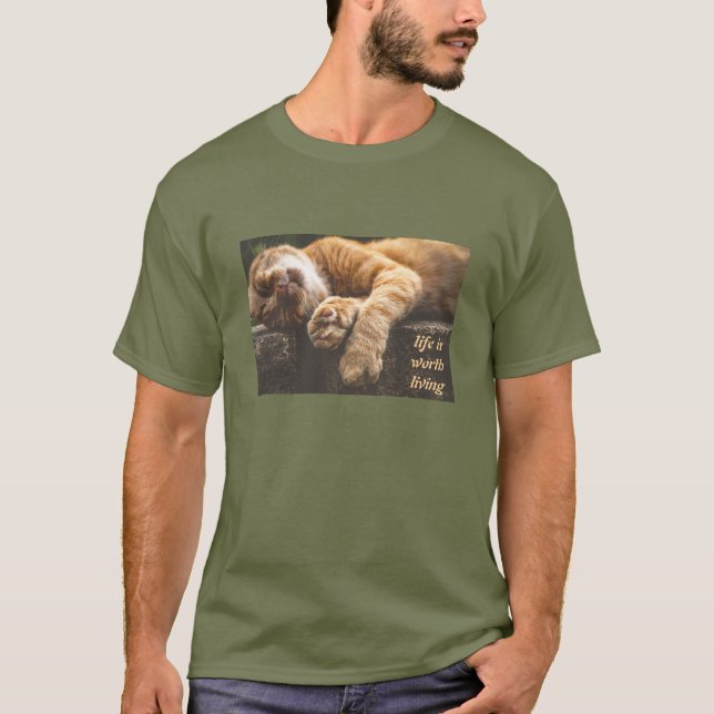 Camiseta de Worth Living (oscura) (Anverso)