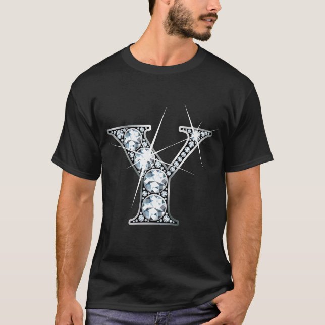 Camiseta de "Y" Diamond Bling (Anverso)