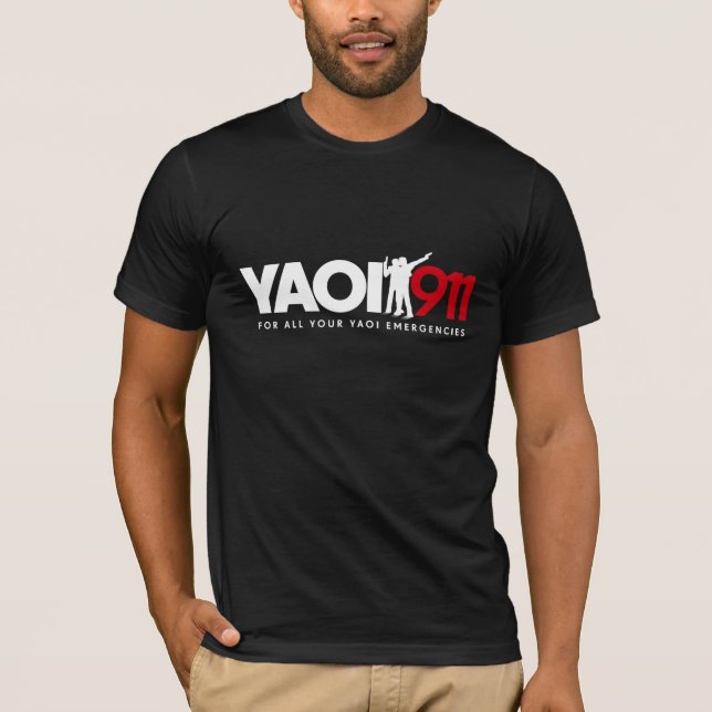 Camiseta de Yaoi 911 (colores oscuros) (Anverso)