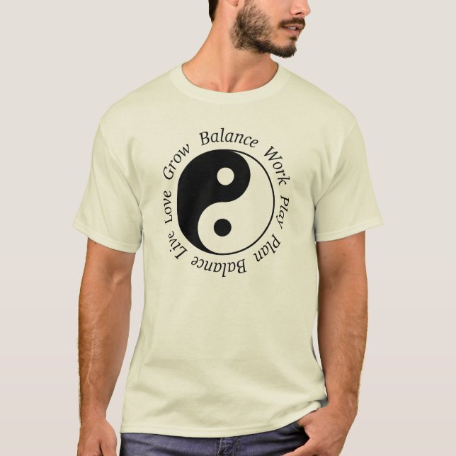 Camiseta de Yin Yang de la balanza (Anverso)