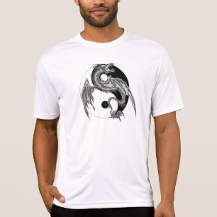 Camiseta de Yin Yang del dragón