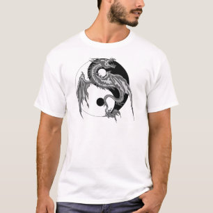Camiseta de Yin Yang del dragón