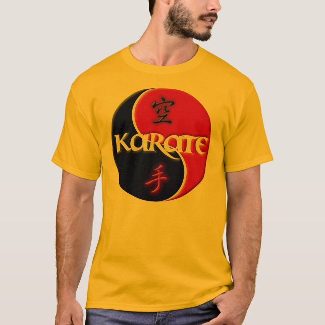 Camiseta de Yin Yang del karate (Anverso)