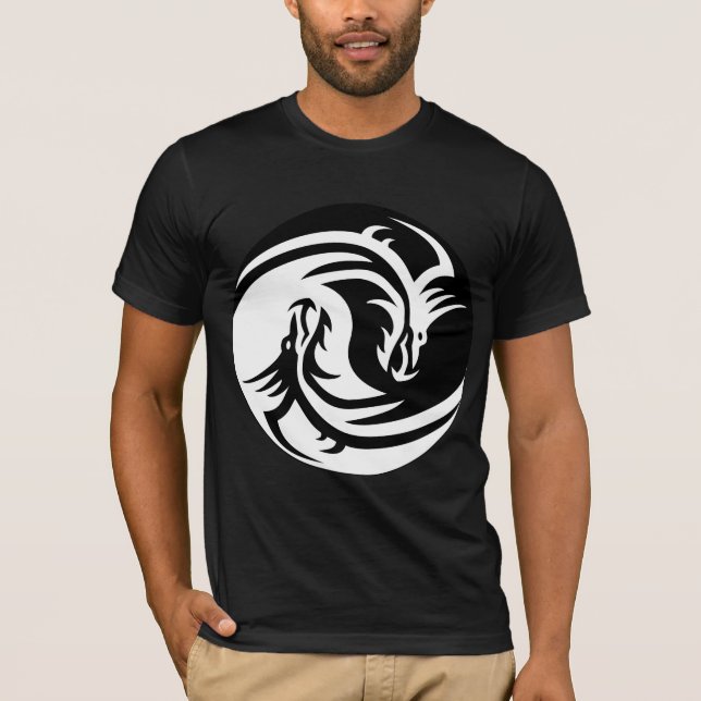 camiseta de yin yang dragons (Anverso)