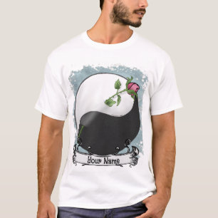 camiseta de yin yang Rosa boda