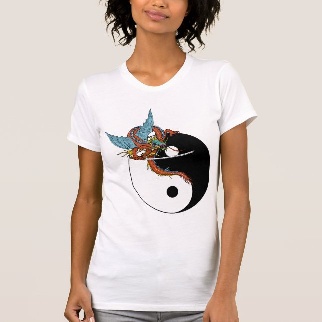 Camiseta de Ying Yang del dragón (Anverso)