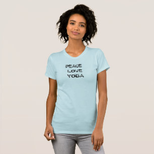 Camiseta de yoga de amor por la paz