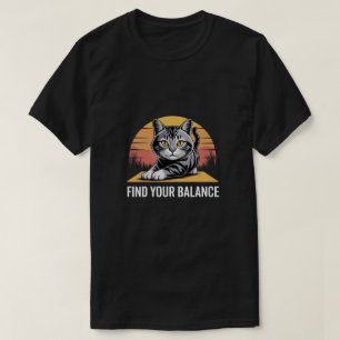 Camiseta De Yoga De Gato Guerrero