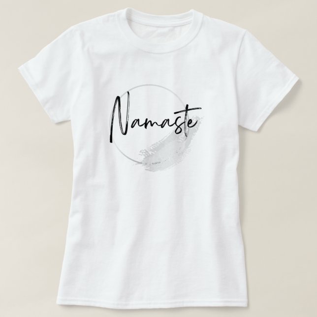 Camiseta de yoga de Namaste (Diseño del anverso)