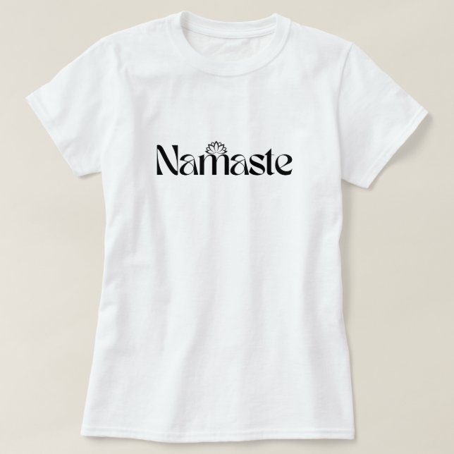 Camiseta de yoga de Namaste (Diseño del anverso)
