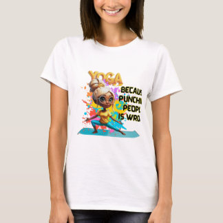 camiseta de yoga divertida