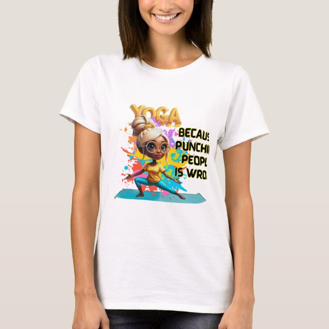 camiseta de yoga divertida (Anverso)