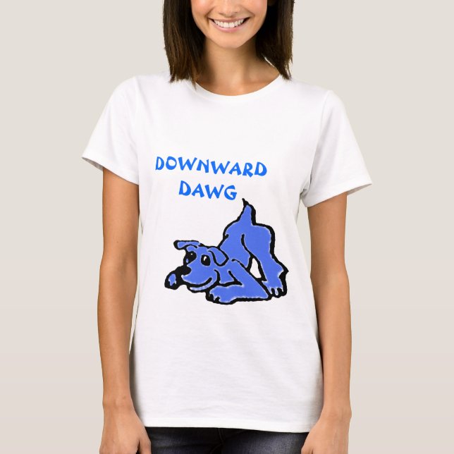 Camiseta de yoga DOWNWARD DAWG (Anverso)