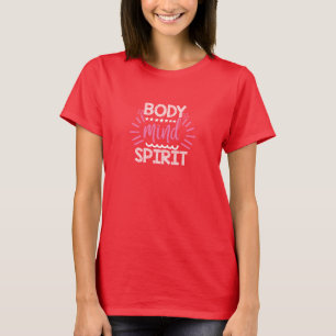 Camiseta de yoga espiritual de mente corporal