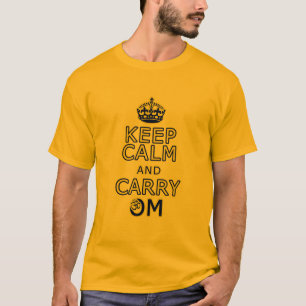 Camiseta de yoga masculina divertida Mantén tranq