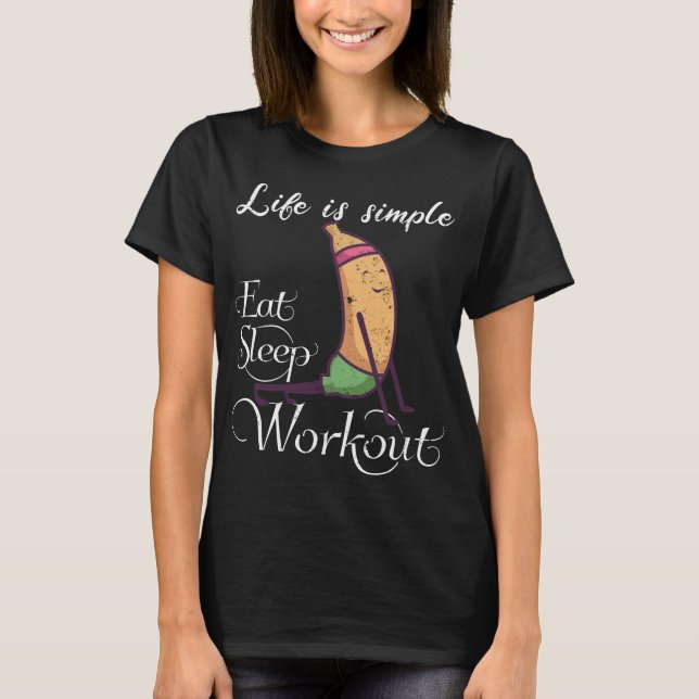 camiseta de yoga para entrenamiento de plátano (Anverso)