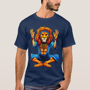 Camiseta de Yoga para leones