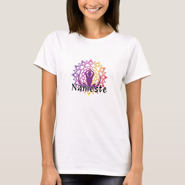 Camiseta de yoga/pilates Nameste (Anverso)
