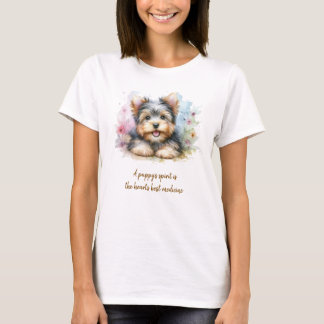 Camiseta de Yorkshire Terrier con cita