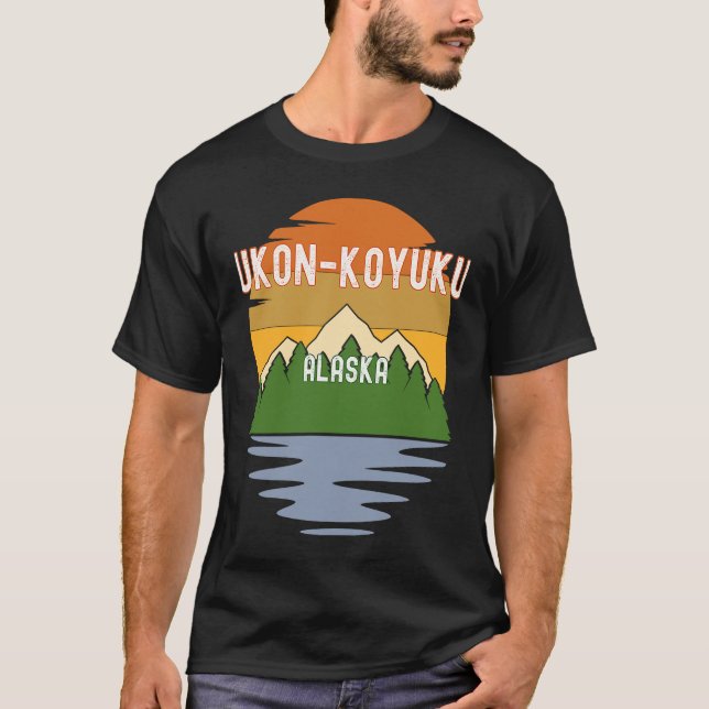Camiseta De Yukon Koyukuk Alaska Vintage Sunset (Anverso)