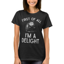 Camiseta de zarigüeya divertida y encantadora ante