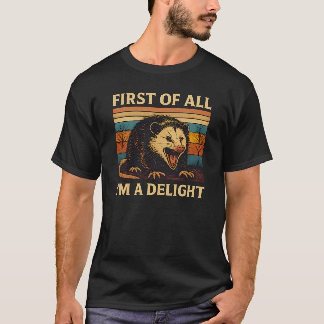 Camiseta de Zarigüeya Enojada y Sarcástica - Prime (Anverso)